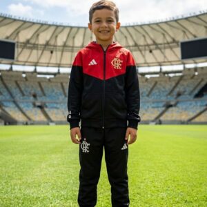 Conjunto Agasalho Infantil Flamengo